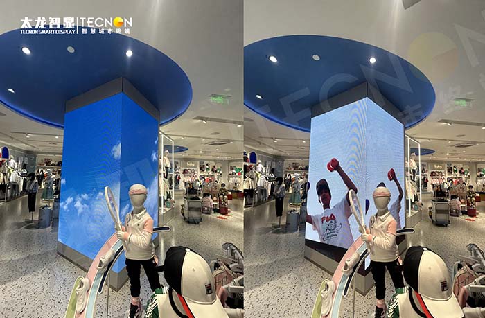 斐樂杭州武林銀泰 B 館兒童店轉(zhuǎn)角 P4 LED 屏：打造童趣吸睛新地標(biāo)